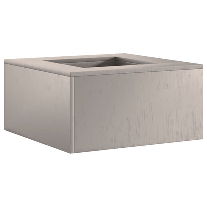 Feuerplatz Braun 60 x 60 x 30 cm Witterungsbeständiger Stahl