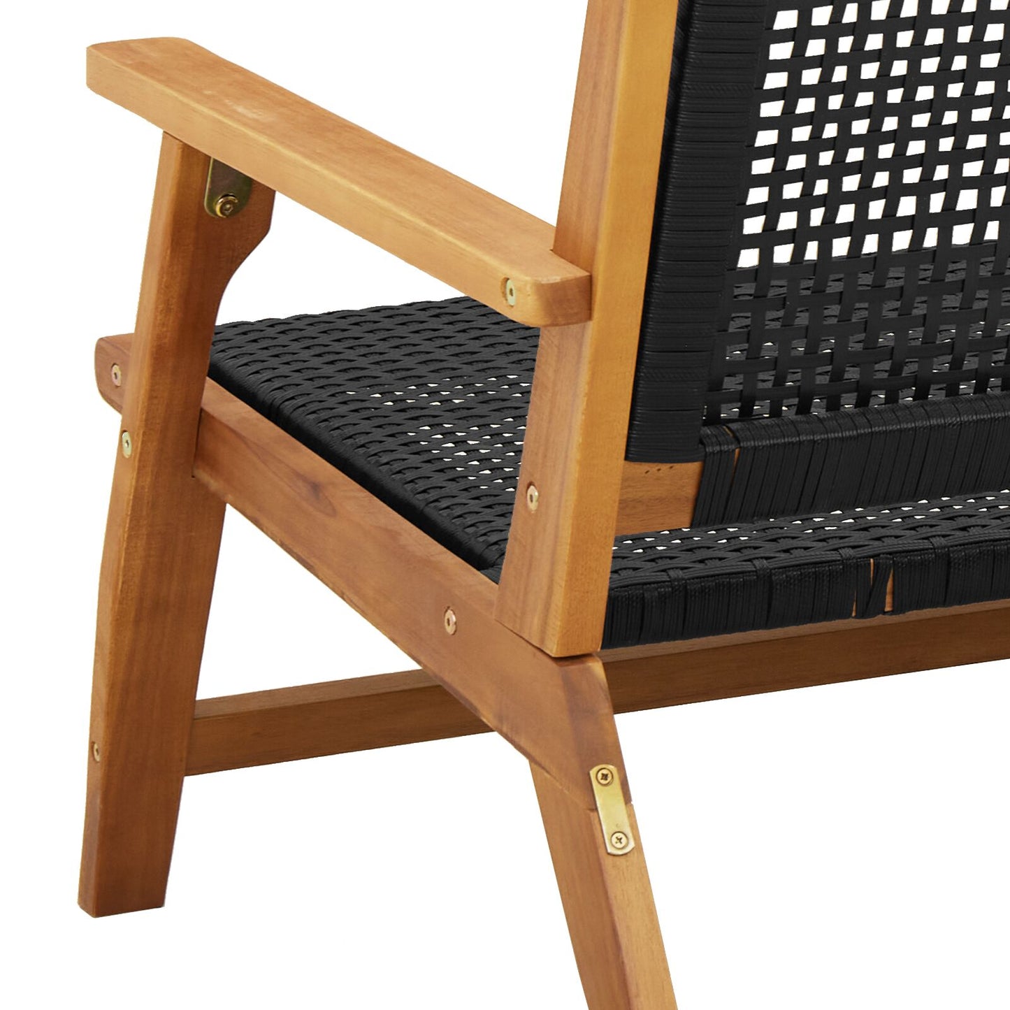 gartenmöbel 2 pcs Schwarz 67 x 78 x 73 cm Massivholz Akazie