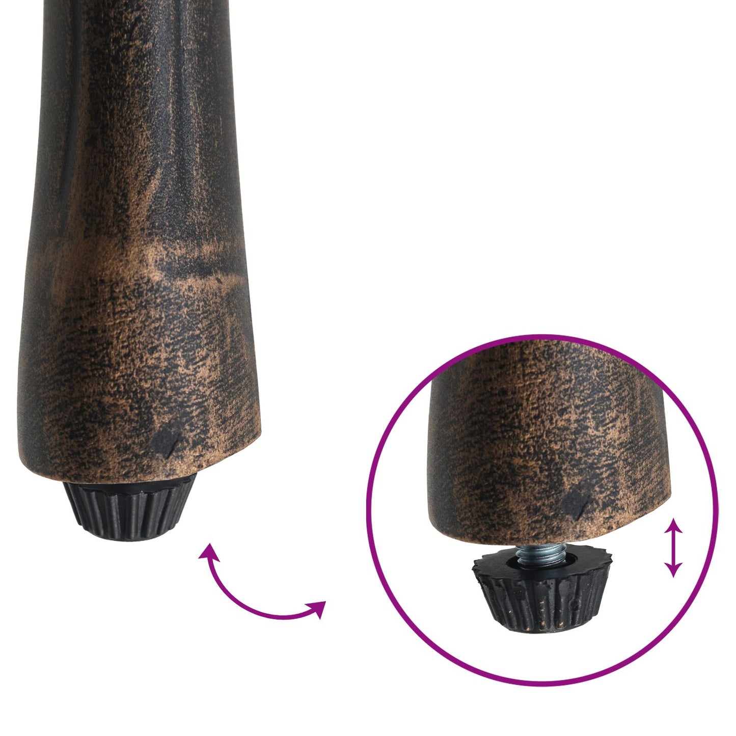 Gartenstuhl 2 pcs Bronze 39 x 40 x 87cm Aluminium