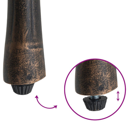 Gartenstuhl 2 pcs Bronze 39 x 40 x 87cm Aluminium