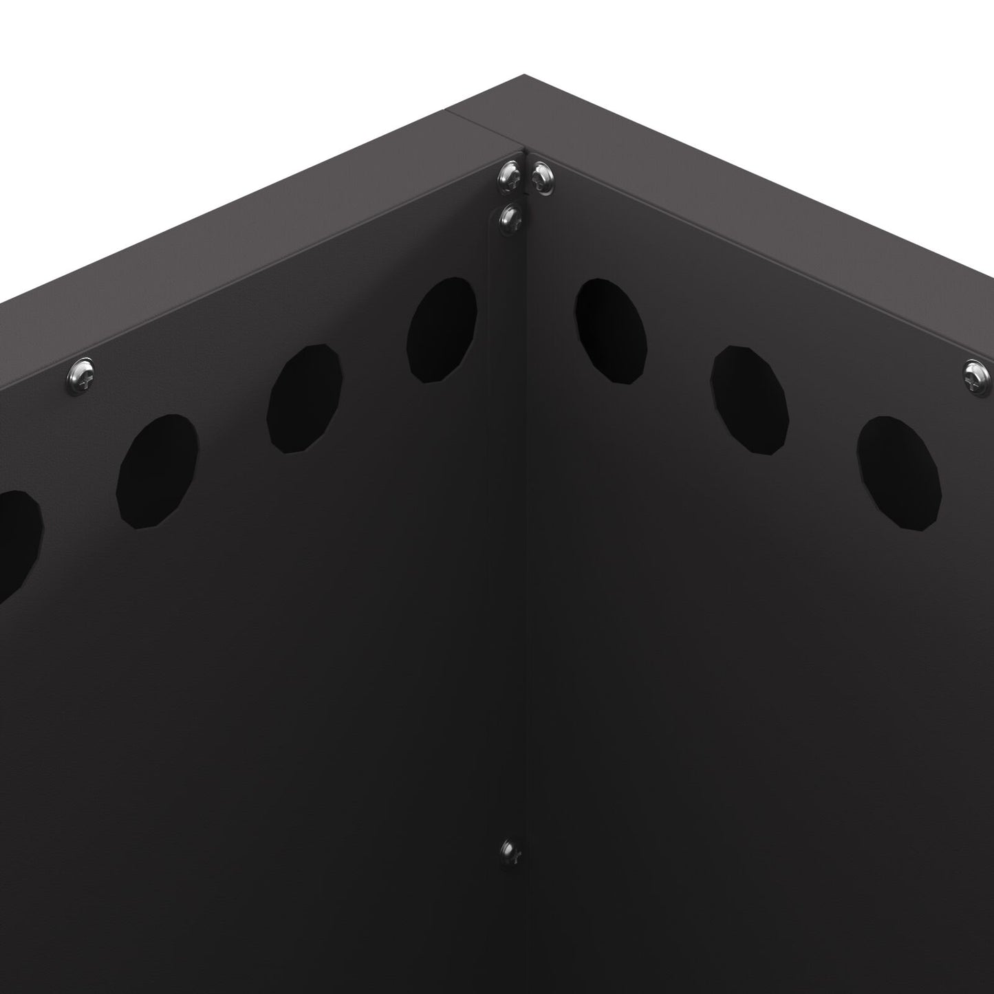 Feuerplatz Schwarz 48 x 48 x 50 cm Kaltgewalzter Stahl