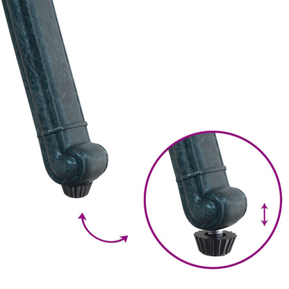 Gartenstuhl 2 pcs Grün 56 x 55 x 92,5cm Aluminium