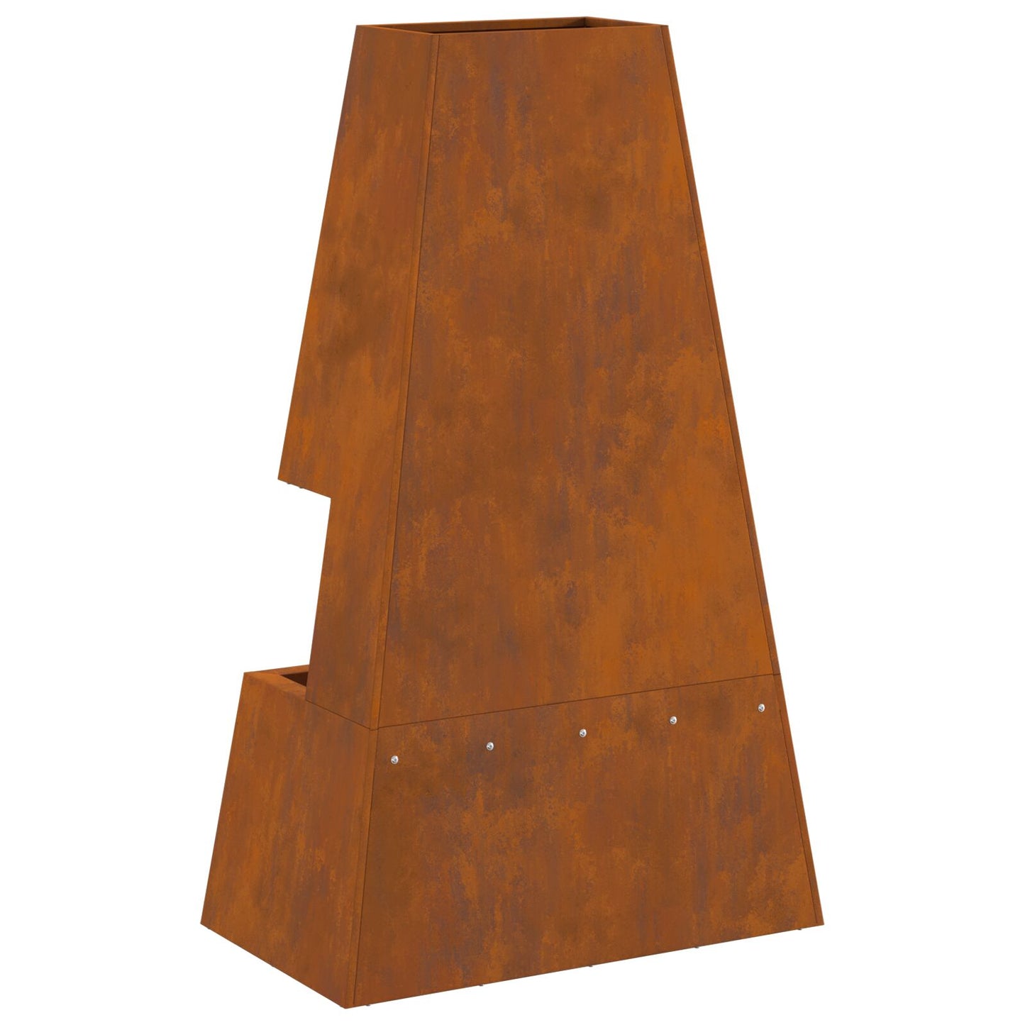 Feuerplatz Braun 60 x 35 x 100 cm Witterungsbeständiger Stahl