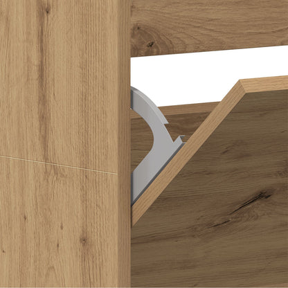 Schuhschrank Artisan-Eiche 80 x 21 x 163,5 cm Holzwerkstoff