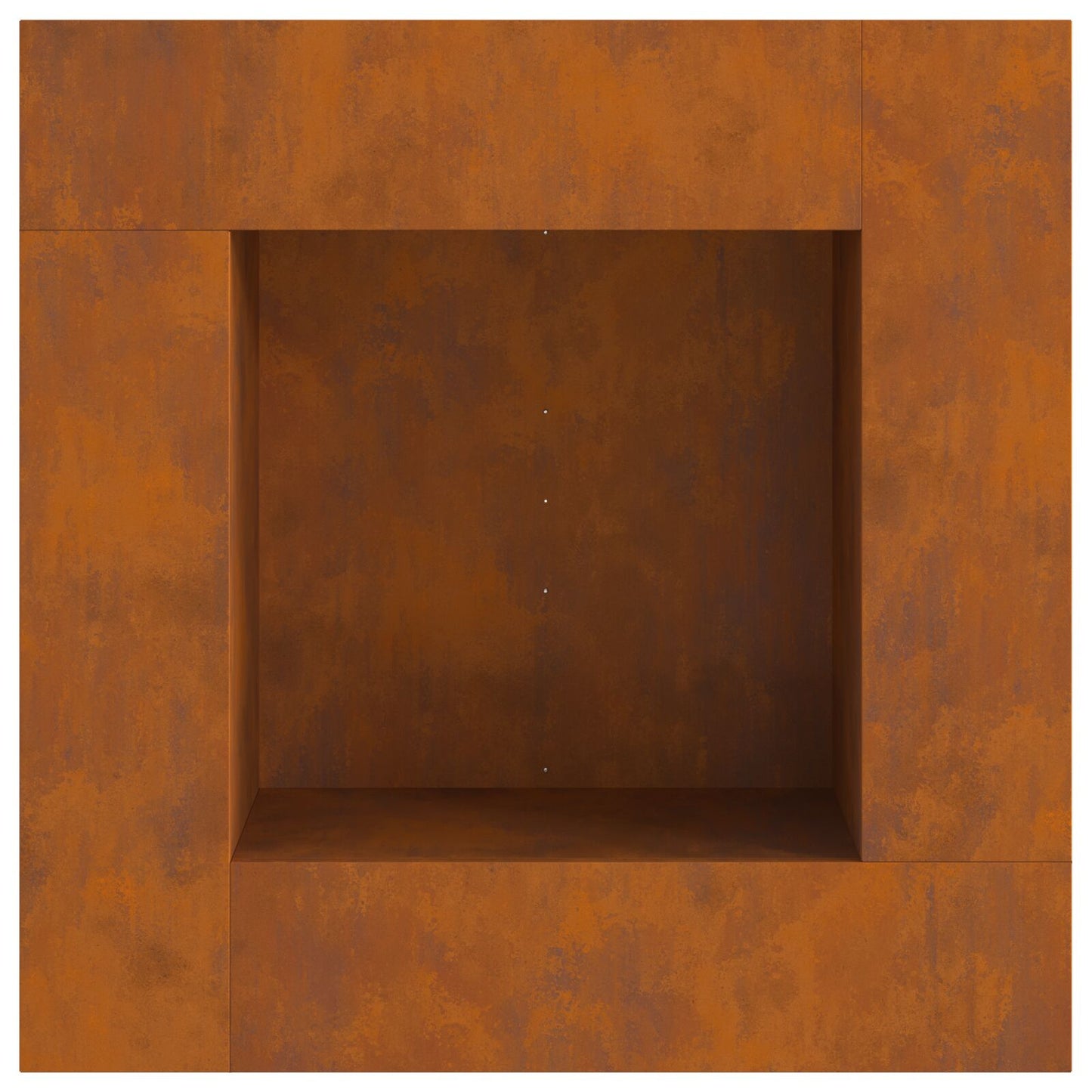 Feuerplatz Braun 80 x 80 x 40 cm Witterungsbeständiger Stahl
