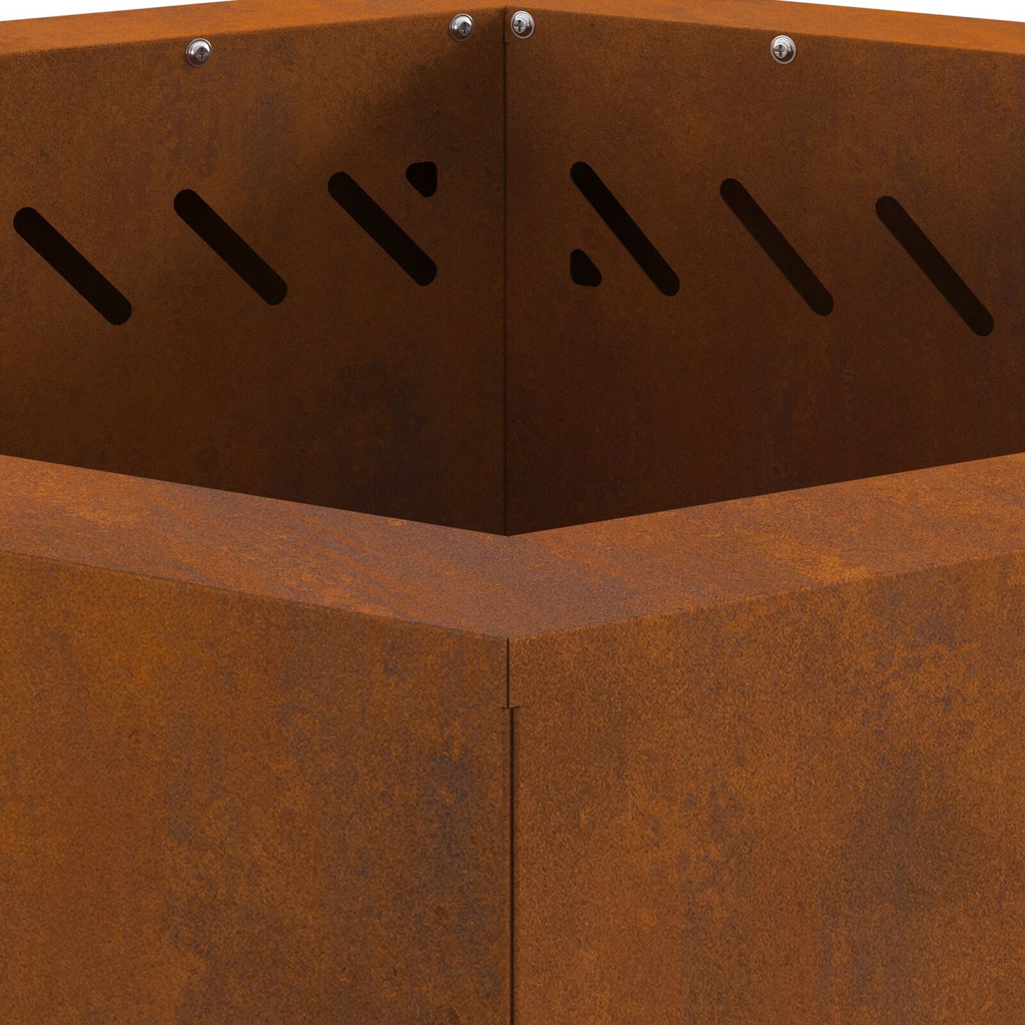 Feuerplatz Braun 58 x 58 x 51 cm Witterungsbeständiger Stahl