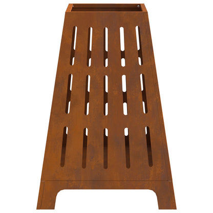 Feuerplatz Braun 50 x 50 x 70 cm Witterungsbeständiger Stahl