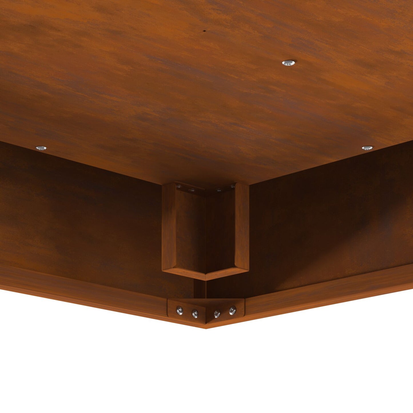 Feuerplatz Braun 80 x 80 x 40 cm Witterungsbeständiger Stahl