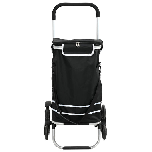 Einkaufswagen Schwarz 47 x 39 x 100,5 cm Oxford-stoff