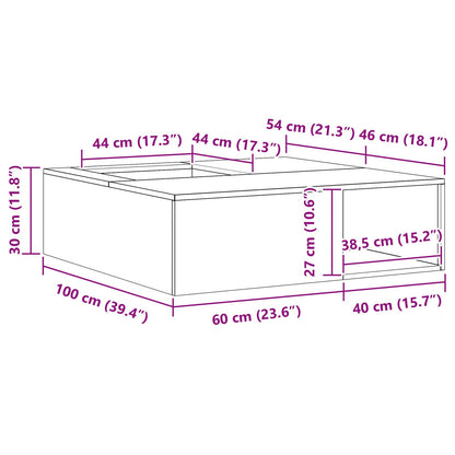 Feuerplatz Braun 100 x 100 x 30 cm Witterungsbeständiger Stahl