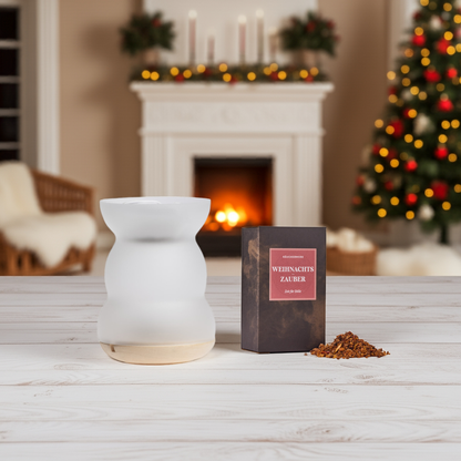 Set Räucher- & Duftlampe Lucerna mit Räuchermischung Weihnachtszauber
