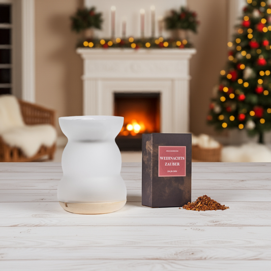 Set Räucher- & Duftlampe Lucerna mit Räuchermischung Weihnachtszauber
