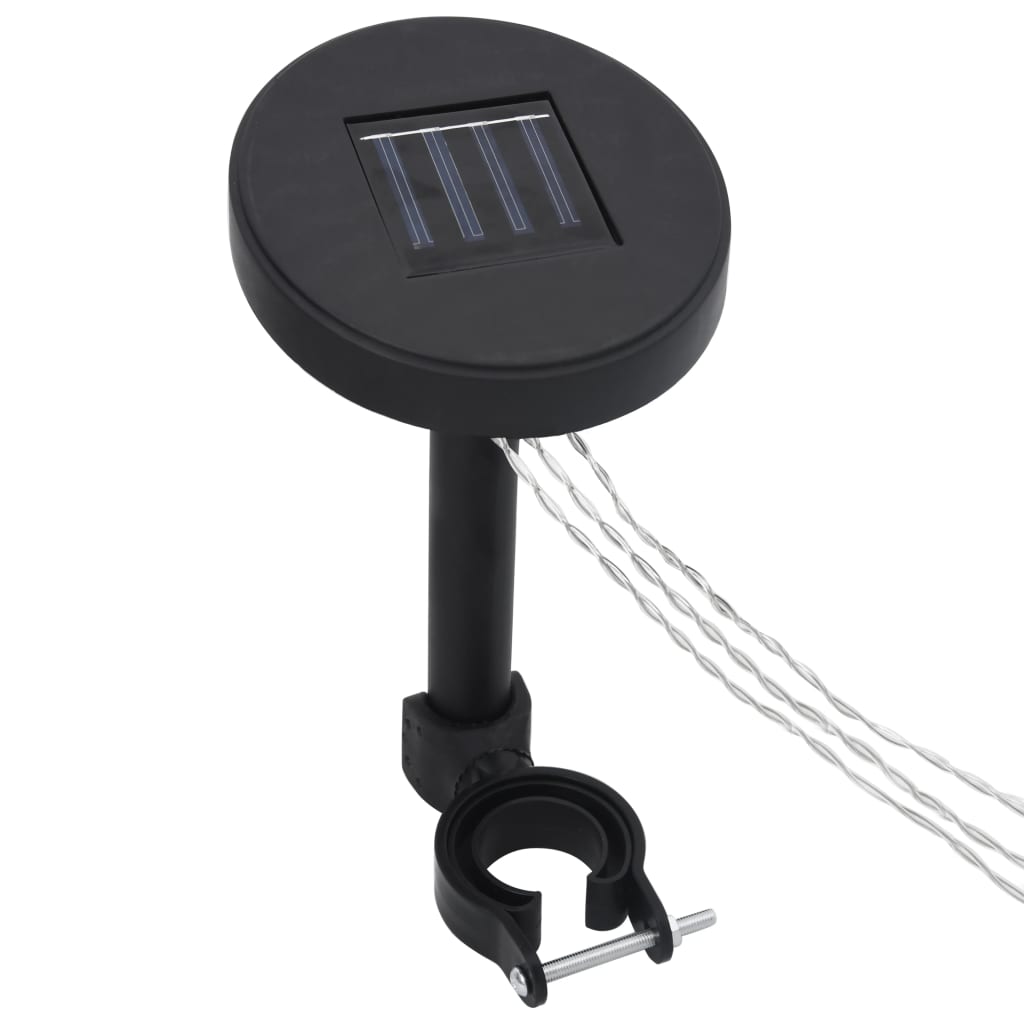 Pavillon mit Vorhängen & LED-Lichterkette 400x300 cm Taupe Alu