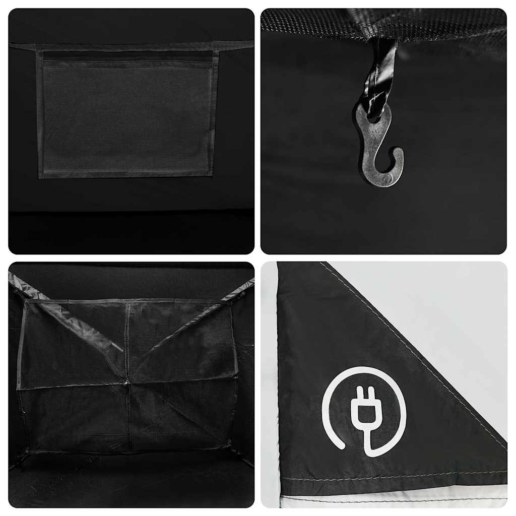 Campingzelt 4 Personen Weiß Verdunkelt Wasserdicht