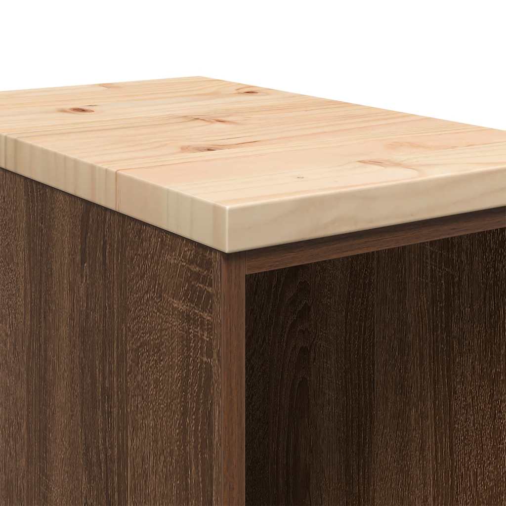 Garagenschränke 2 Stk. Braun Eichen-Optik Holzwerkstoff