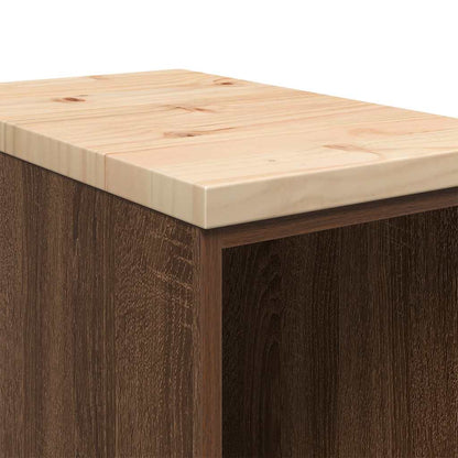 Garagenschränke 2 Stk. Braun Eichen-Optik Holzwerkstoff