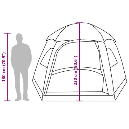 Familienzelt Iglu für 6 Personen Blau Wasserdicht