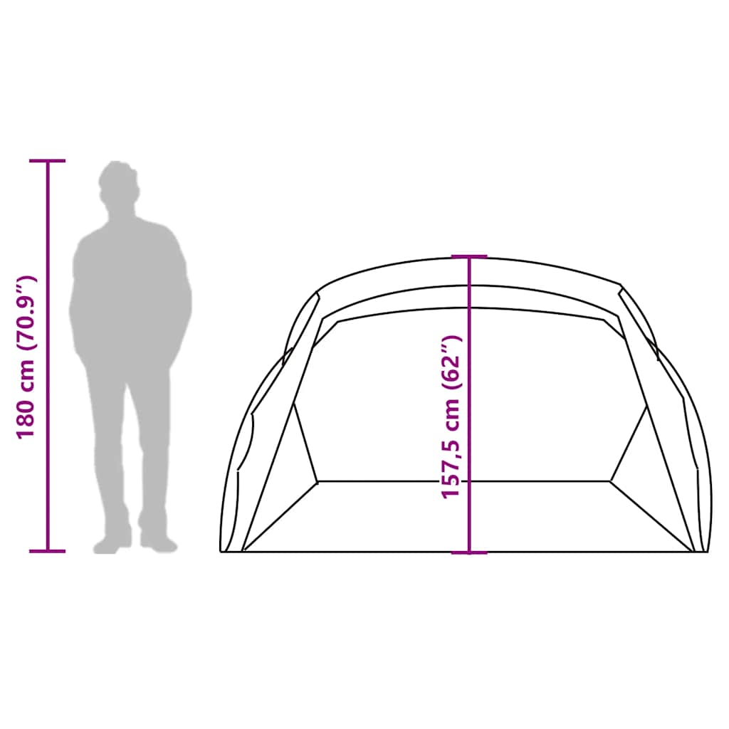 Strandzelt 2 Personen Seegrün Wasserdicht