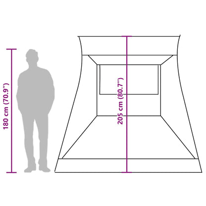 Autozelt 2 Personen Olivgrün Wasserdicht