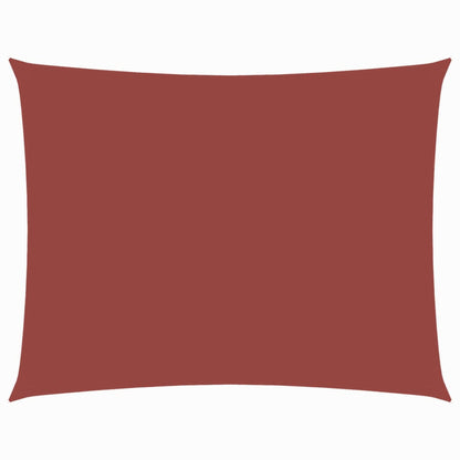Sonnensegel Oxford-Gewebe Rechteckig 3x5 m Terrakotta-Rot