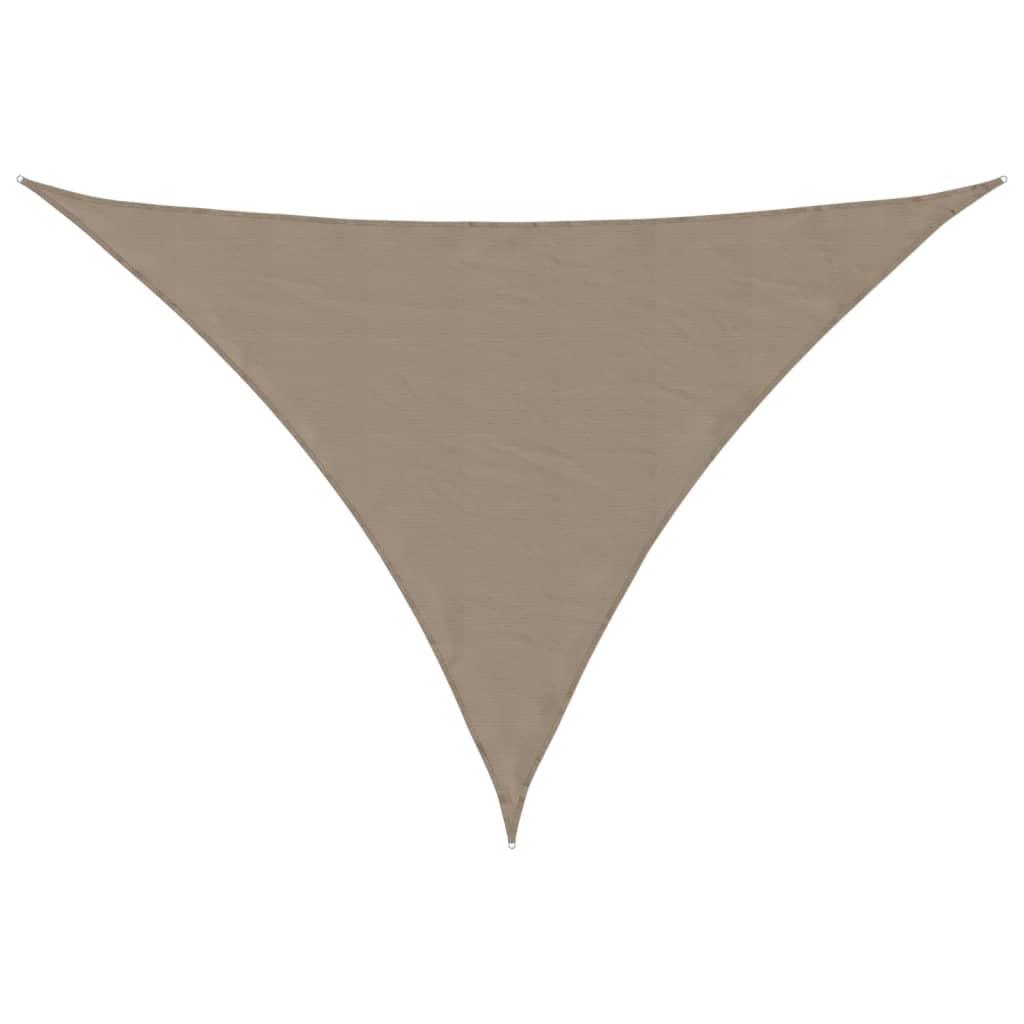 Sonnensegel Oxford-Gewebe Dreieckig 5x5x6 m Taupe