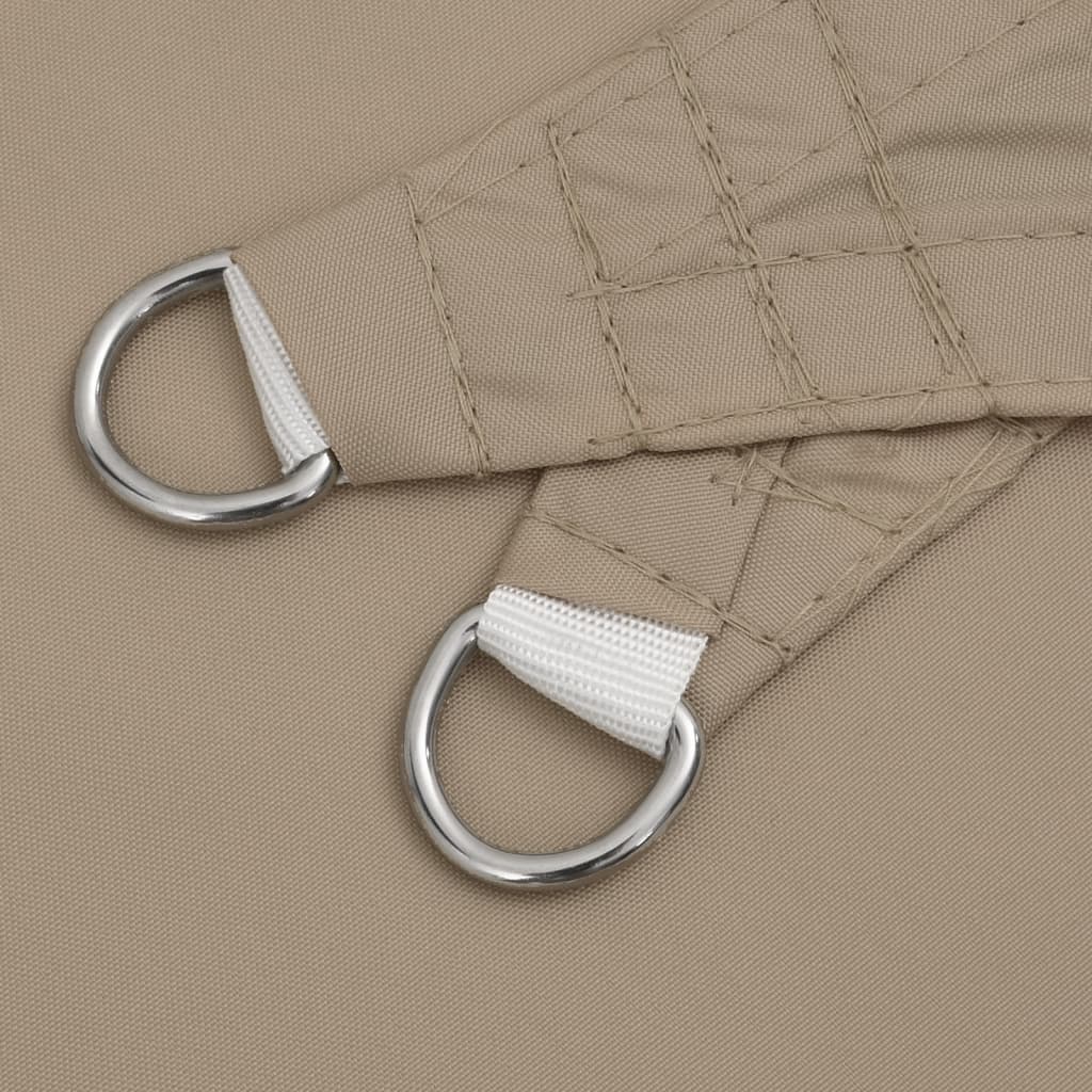 Sonnensegel Oxford-Gewebe Dreieckig 5x5x6 m Taupe