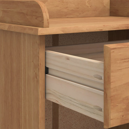 Weinschrank ASKIM Braun 57 x 37 x 114 cm Massivholz Kiefer