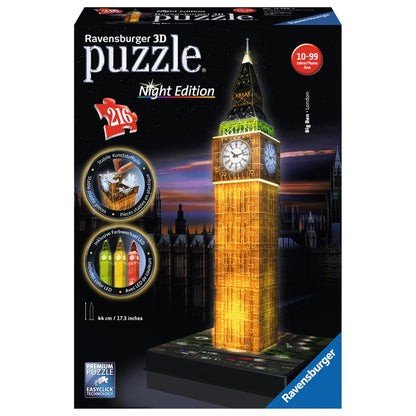 RAVENSBURGER 3D Puzzle Big Ben bei Nacht