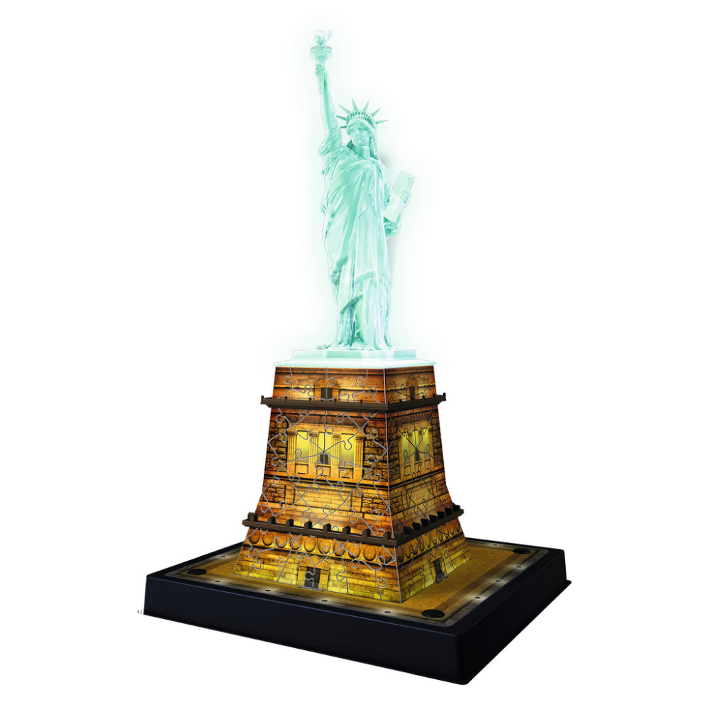 RAVENSBURGER 3D Puzzle Freiheitsstatue bei Nacht