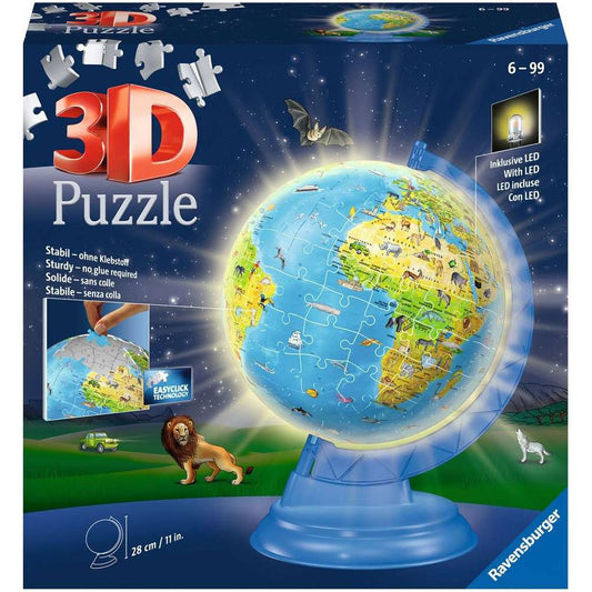 RAVENSBURGER 3D Puzzle Kinderglobus mit Licht