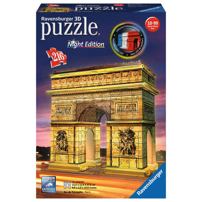 RAVENSBURGER 3D Puzzle Triumphbogen Night Edition