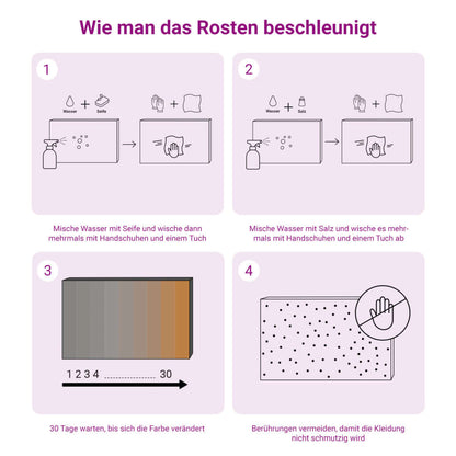 Pflanzkübel 49x47x46 cm Cortenstahl