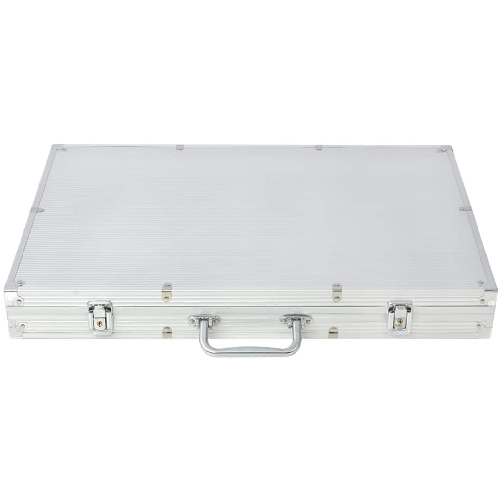 Poker Set mit 1.000 Chips Aluminium