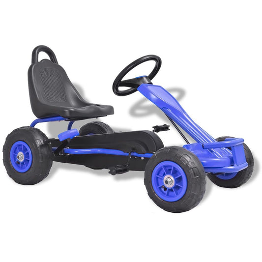 Pedal Go-Kart mit Luftreifen Blau
