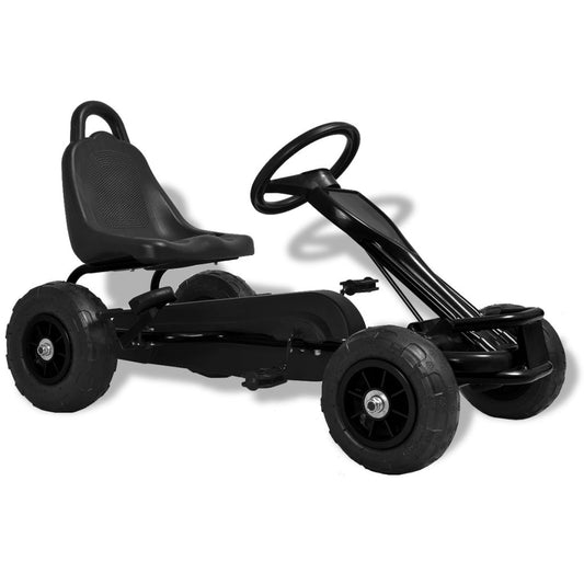 Pedal Go-Kart mit Luftreifen Schwarz
