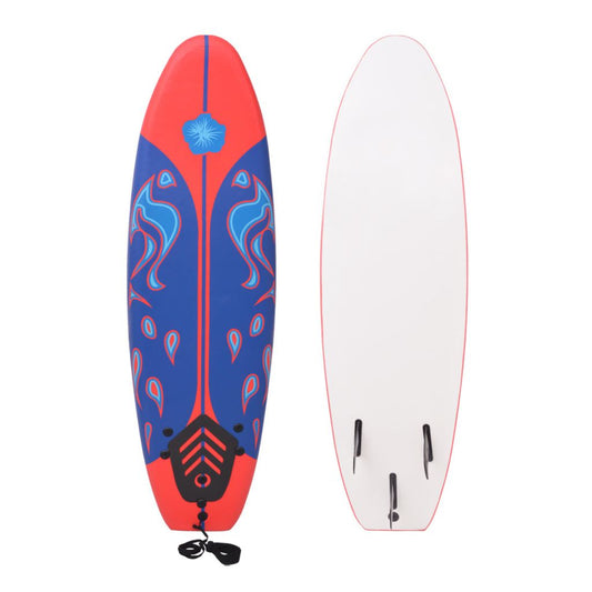 Surfboard Blau und Rot 170 cm