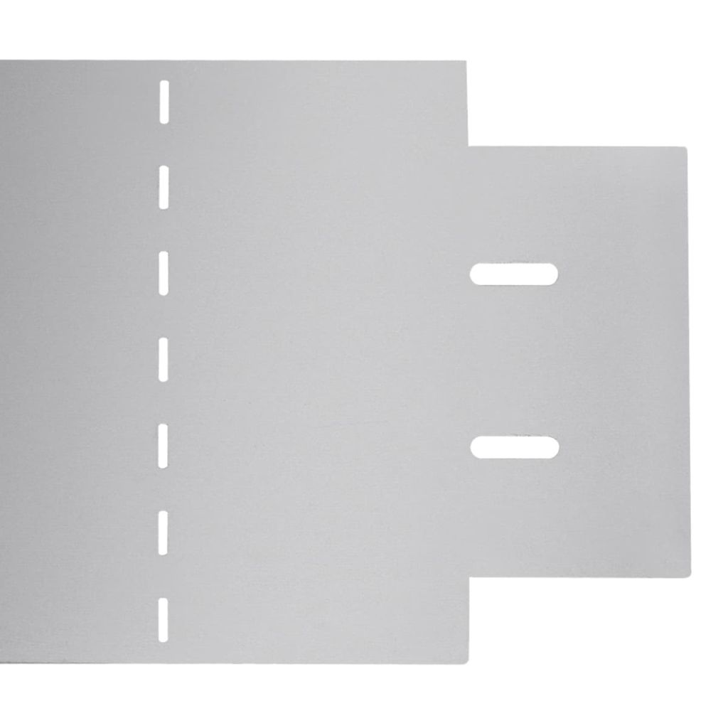 Rasenzäune 5 Stk. Verzinkter Stahl 100x19 cm