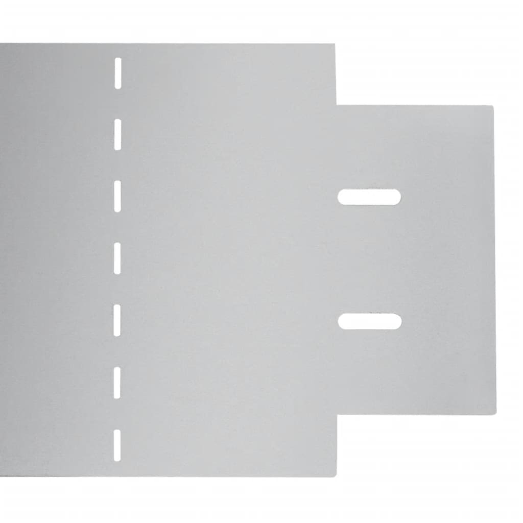 Rasenkanten 10 Stk. Verzinkter Stahl 100 x 20 cm