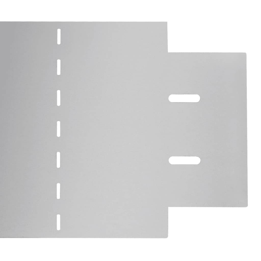 Rasenkanten 15 Stk. Verzinkter Stahl 100 x 20 cm