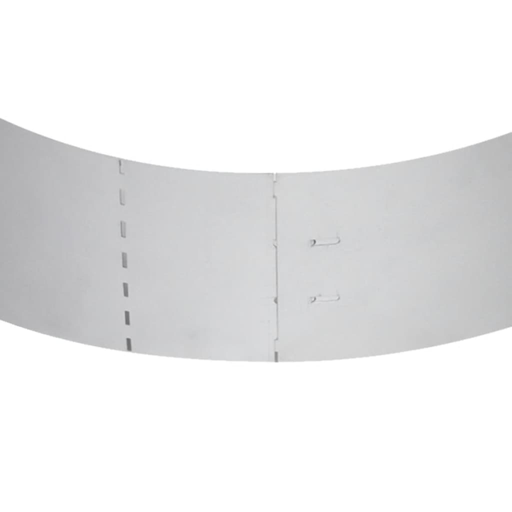 Rasenkanten 15 Stk. Verzinkter Stahl 100 x 20 cm