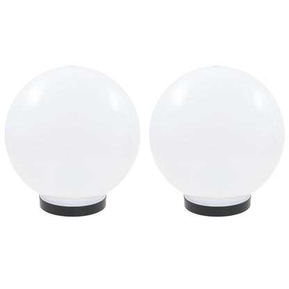 LED-Gartenleuchten 2 Stk. Kugelförmig 25 cm PMMA