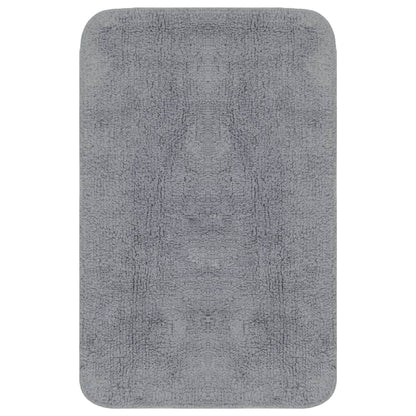 Badematten-Set 3-tlg. Stoff Grau