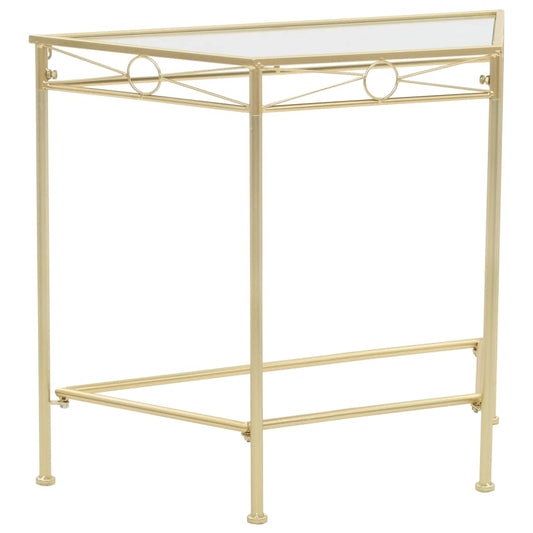Beistelltisch Vintage-Stil Metall 87x34x73 cm Gold