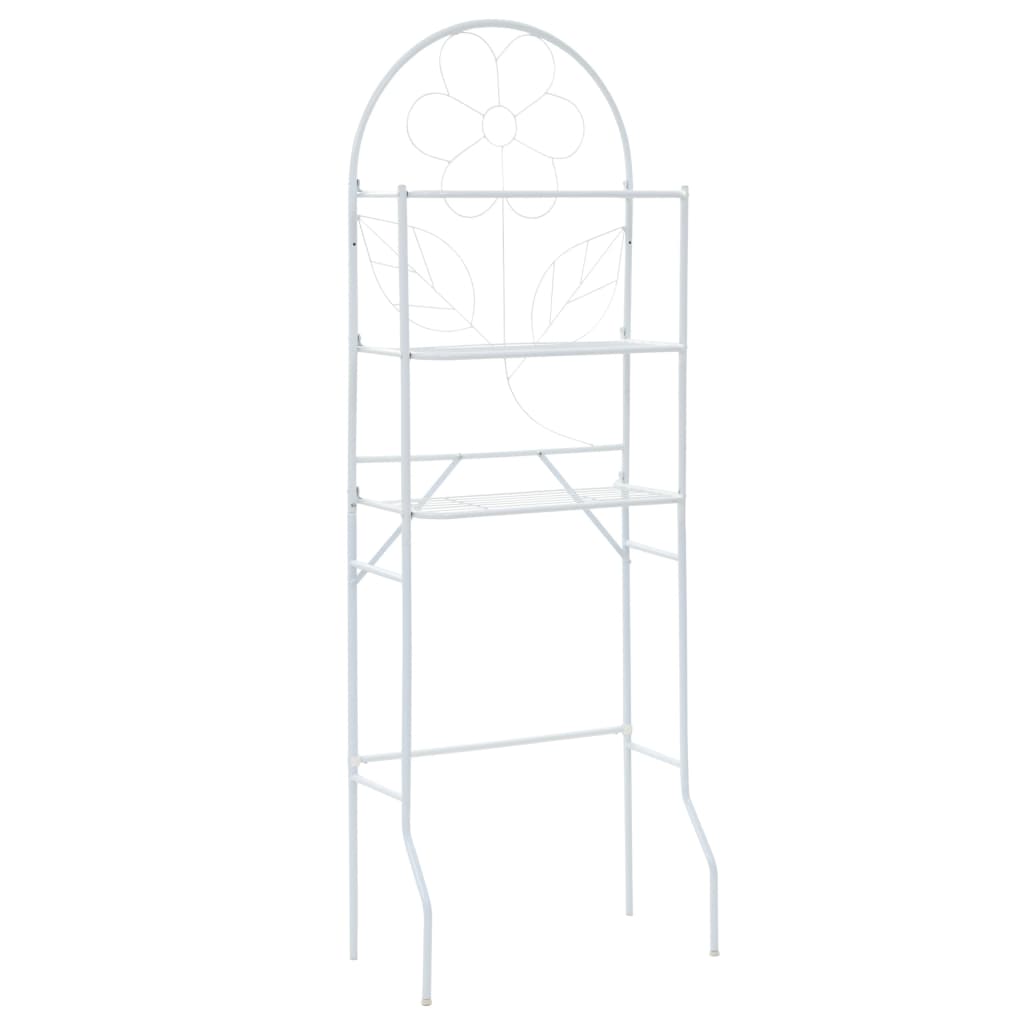 Toilettenregal Weiß 60x33x174 cm