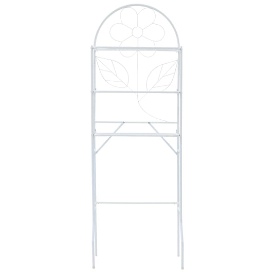 Toilettenregal Weiß 60x33x174 cm