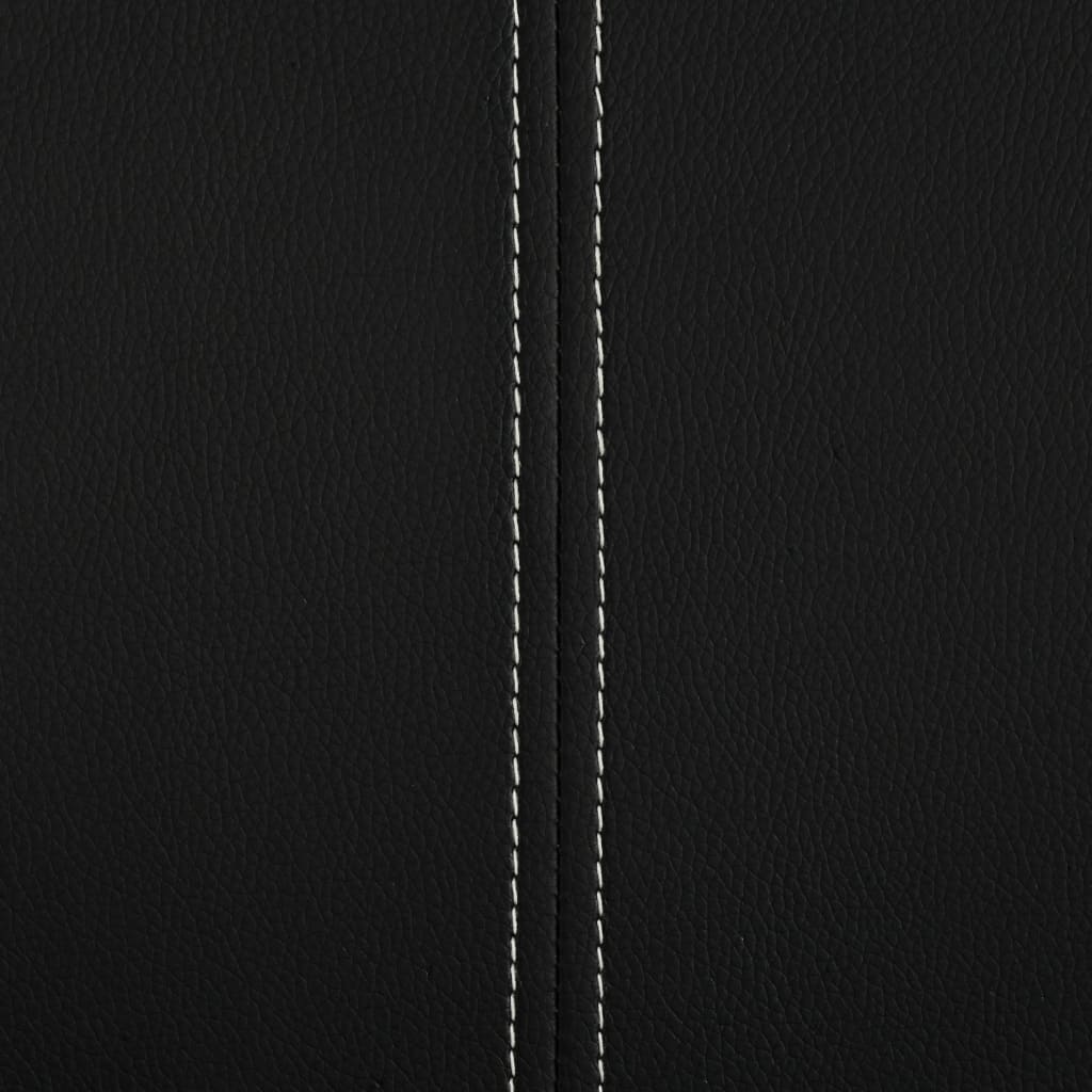 Freischwinger 2 Stk. Schwarz Kunstleder