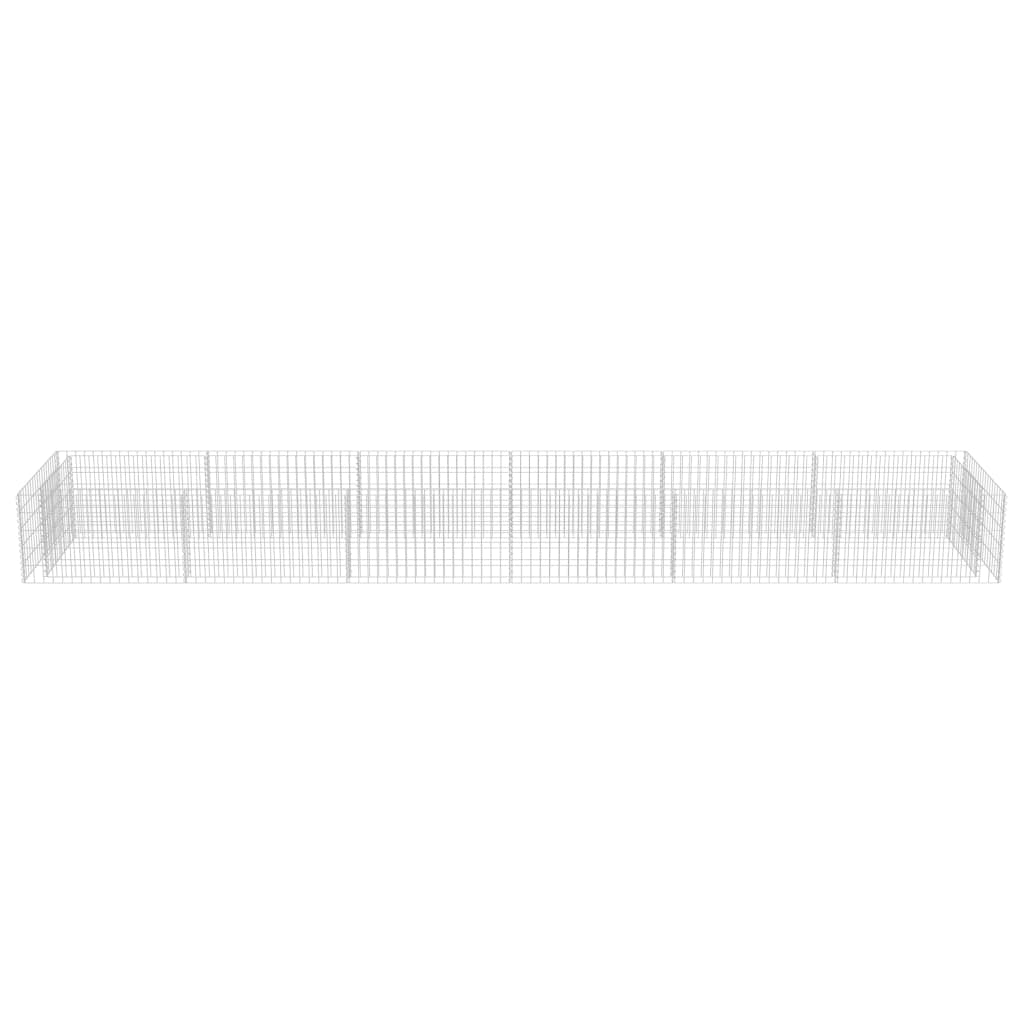 Gabionen-Hochbeet Verzinkter Stahl 540×90×50 cm