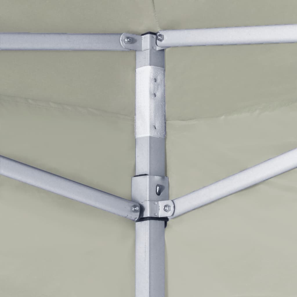 Faltzelt mit 2 Wänden 291x291x315 cm Cremeweiß