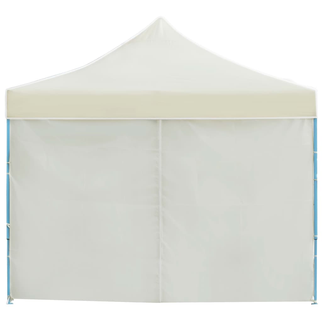 Faltzelt Partyzelt Pop-Up mit 8 Seitenwänden 870x291x315 cm Creme