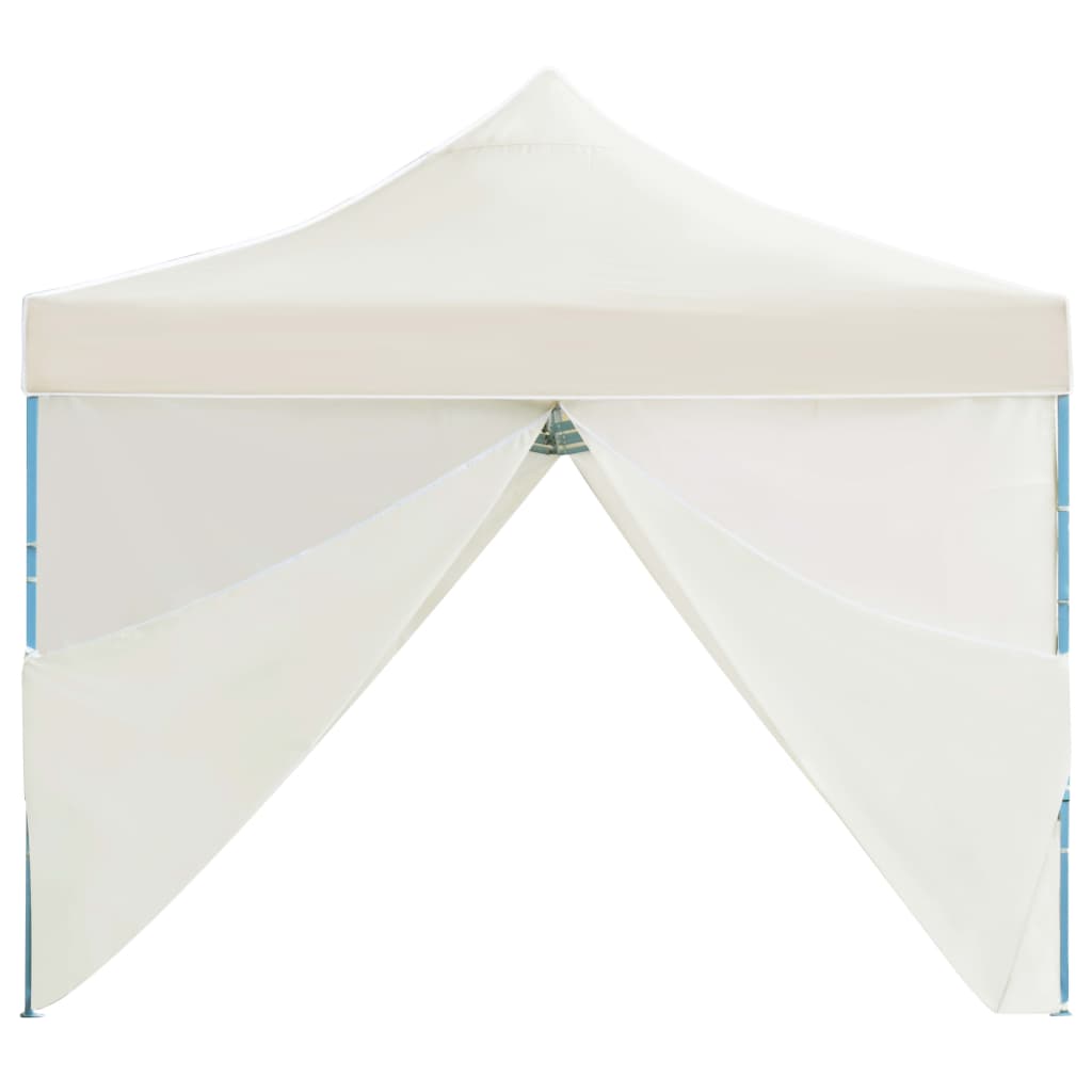Faltzelt Partyzelt Pop-Up mit 8 Seitenwänden 870x291x315 cm Creme